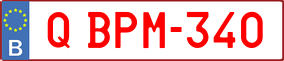 Trailer License Plate
